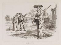 KG 08710
          <br/>
          Jager, man, vrouw en meisje bij een ruïne
          <br/>
          <em>Marcus, Jacob Ernst (1774-1826)</em>